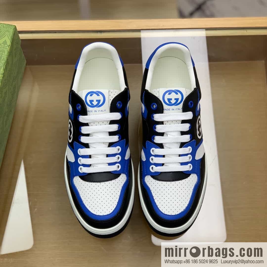 Gucci Gucci uses color matching leather and integrates iconic elements into men's casual shoes