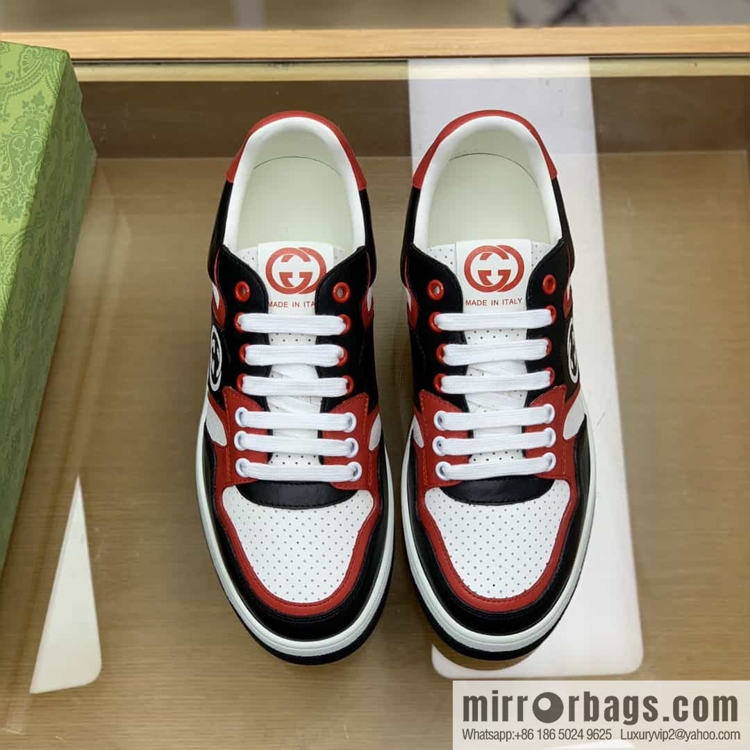 Gucci Gucci uses color matching leather and integrates iconic elements into men's casual shoes