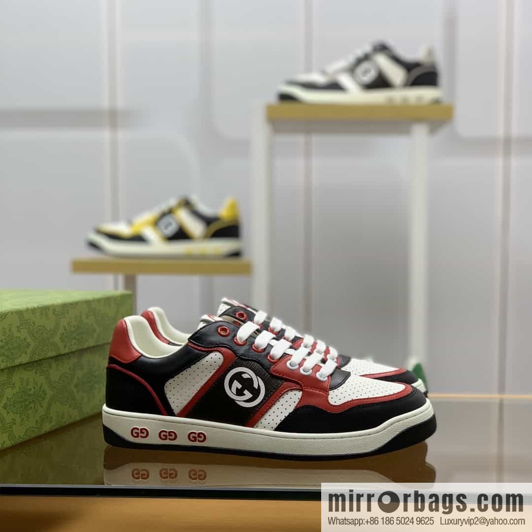 Gucci Gucci uses color matching leather and integrates iconic elements into men's casual shoes