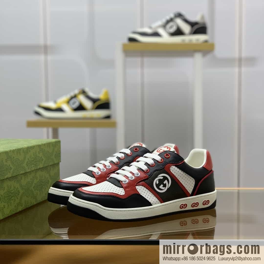 Gucci Gucci uses color matching leather and integrates iconic elements into men's casual shoes