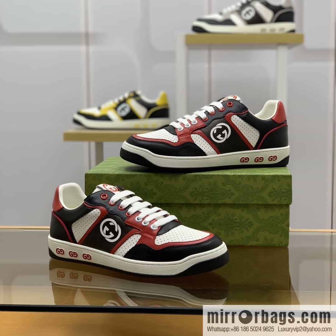 Gucci Gucci uses color matching leather and integrates iconic elements into men's casual shoes