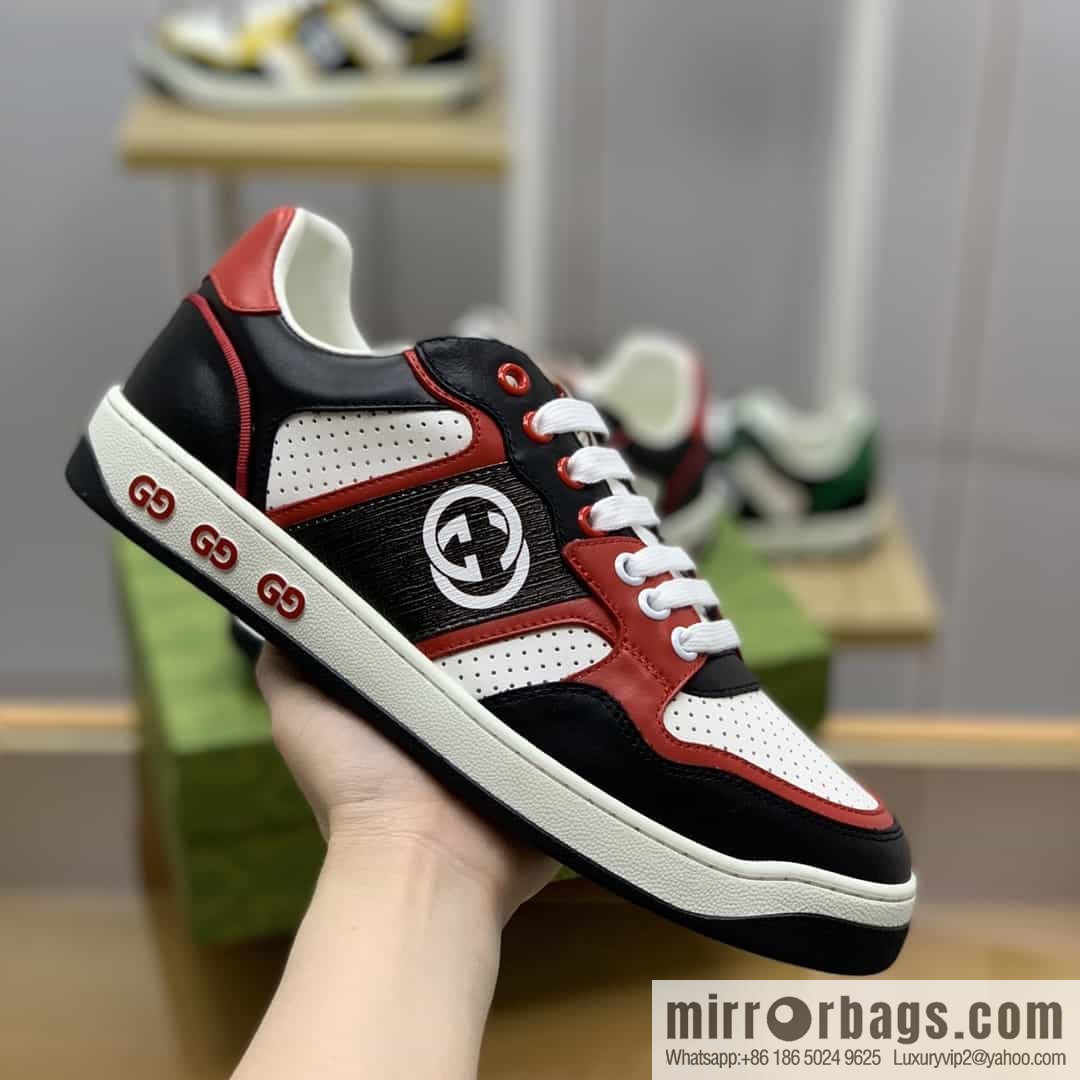 Gucci Gucci uses color matching leather and integrates iconic elements into men's casual shoes
