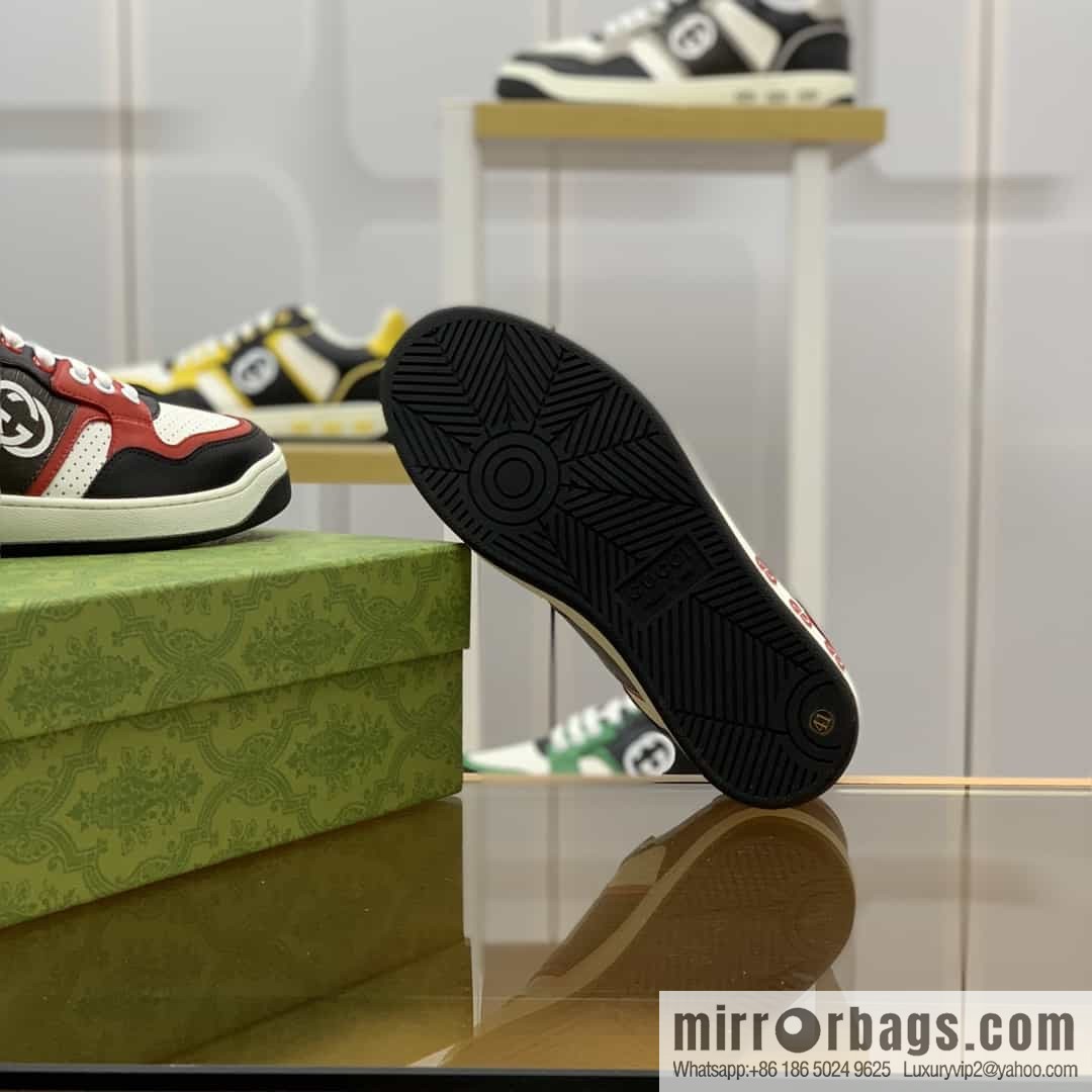 Gucci Gucci uses color matching leather and integrates iconic elements into men's casual shoes