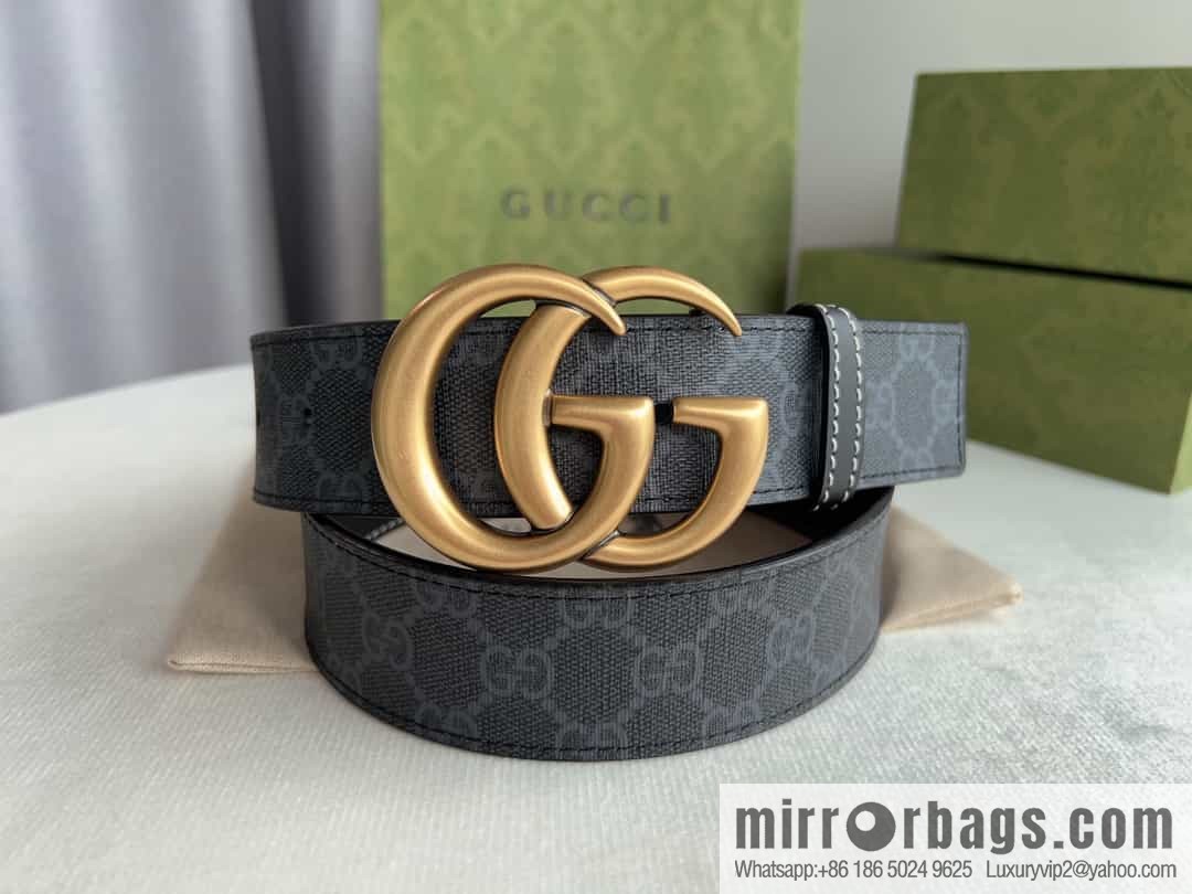 Gucci Gucci GG Supreme double G buckle waist belt