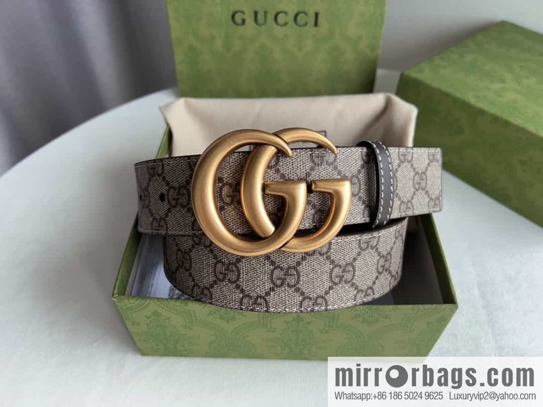 Gucci Gucci GG Supreme double G buckle waist belt