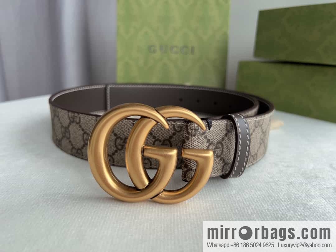 Gucci Gucci GG Supreme double G buckle waist belt