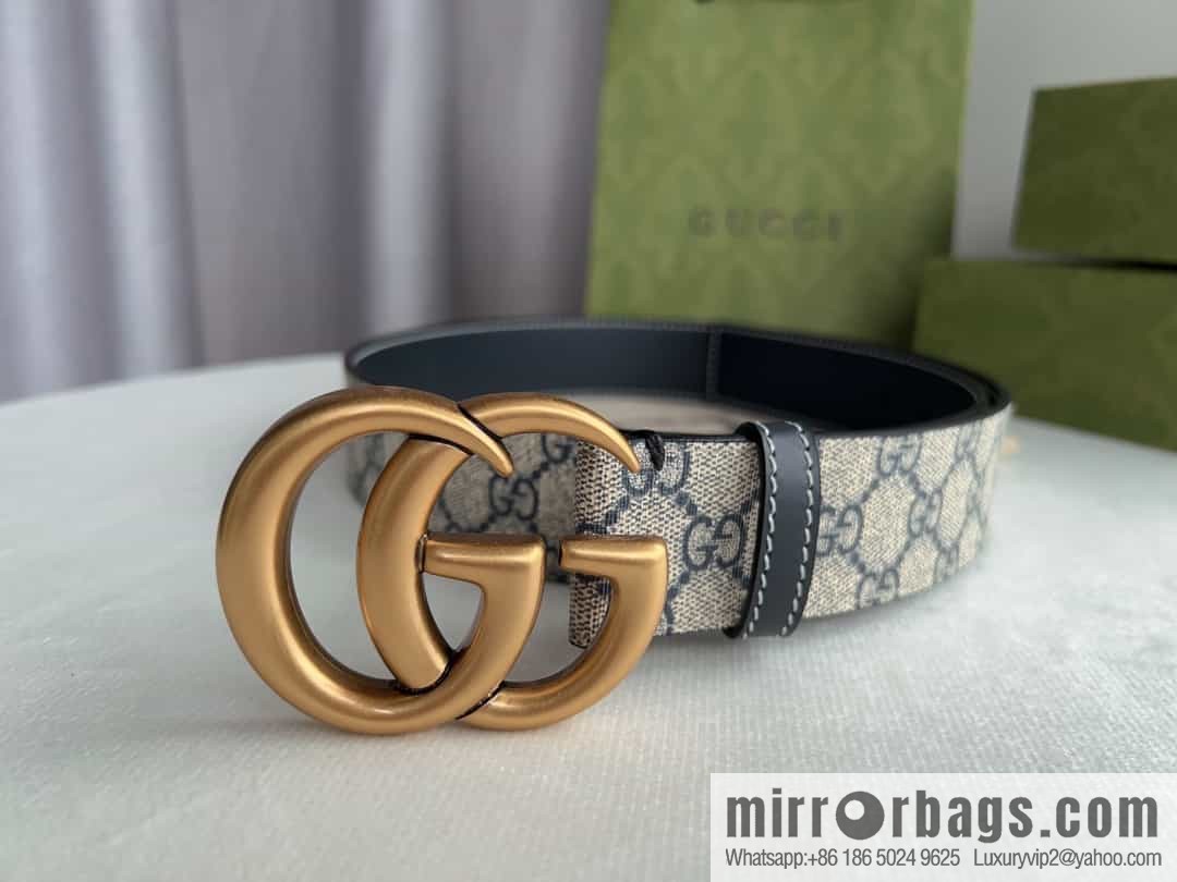 Gucci Gucci GG Supreme double G buckle waist belt