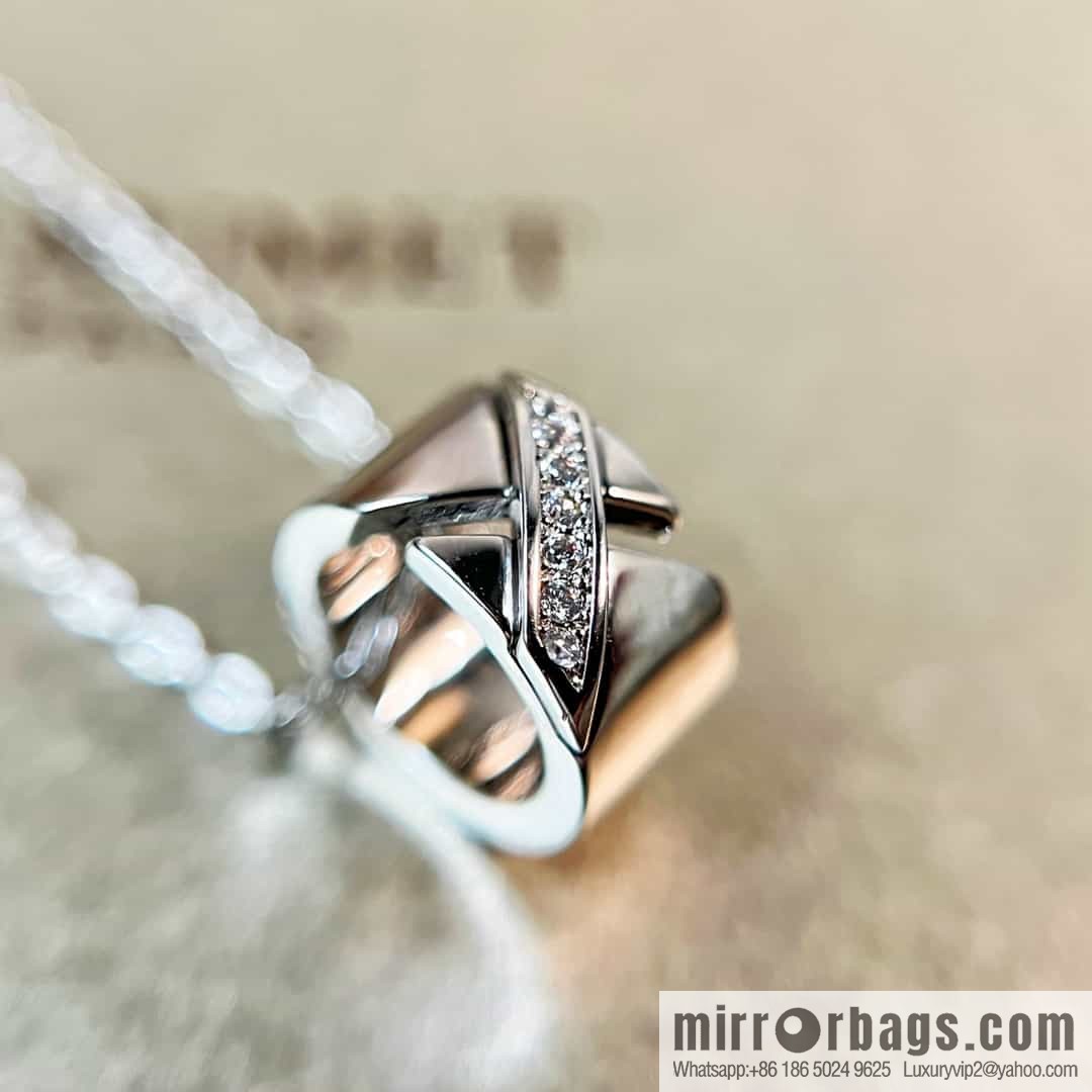 Chaumet Paris Liens Evidence Ring Cylinder necklace