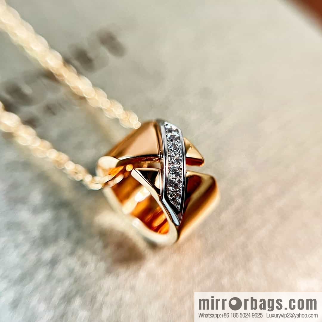 Chaumet Paris Liens Evidence Ring Cylinder necklace