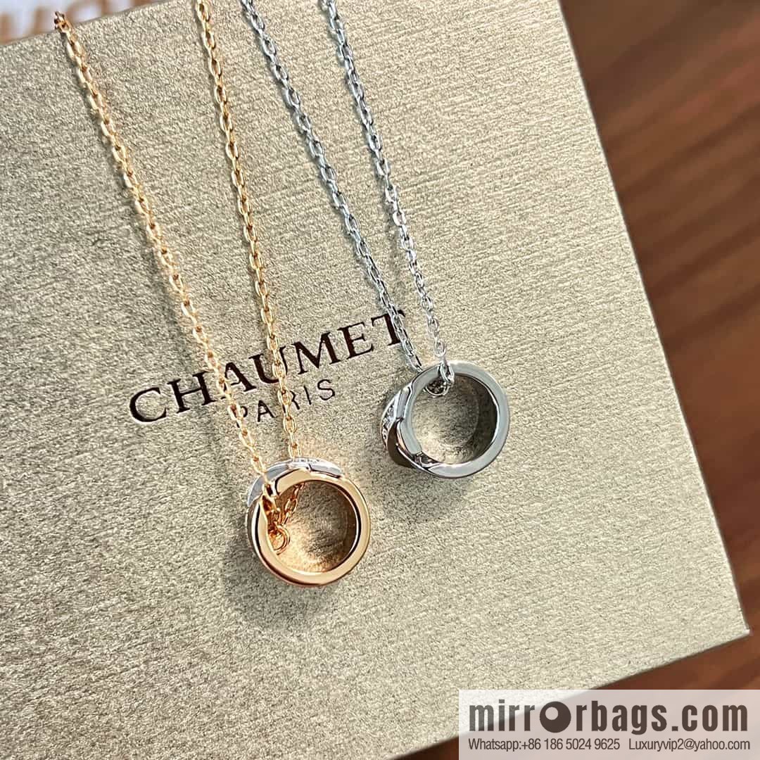 Chaumet Paris Liens Evidence Ring Cylinder necklace