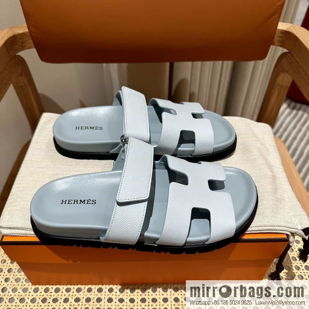 Hermes Hermès imported Italian European original A ➕ leather outsole women's sandals