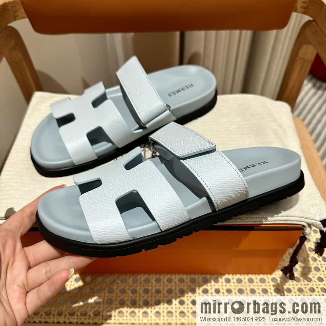 Hermes Hermès imported Italian European original A ➕ leather outsole women's sandals