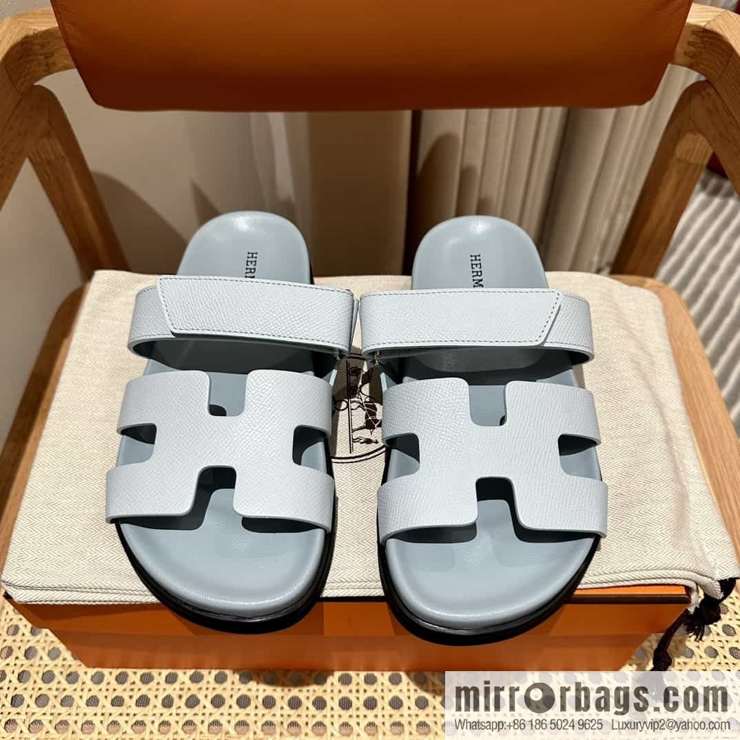 Hermes Hermès imported Italian European original A ➕ leather outsole women's sandals