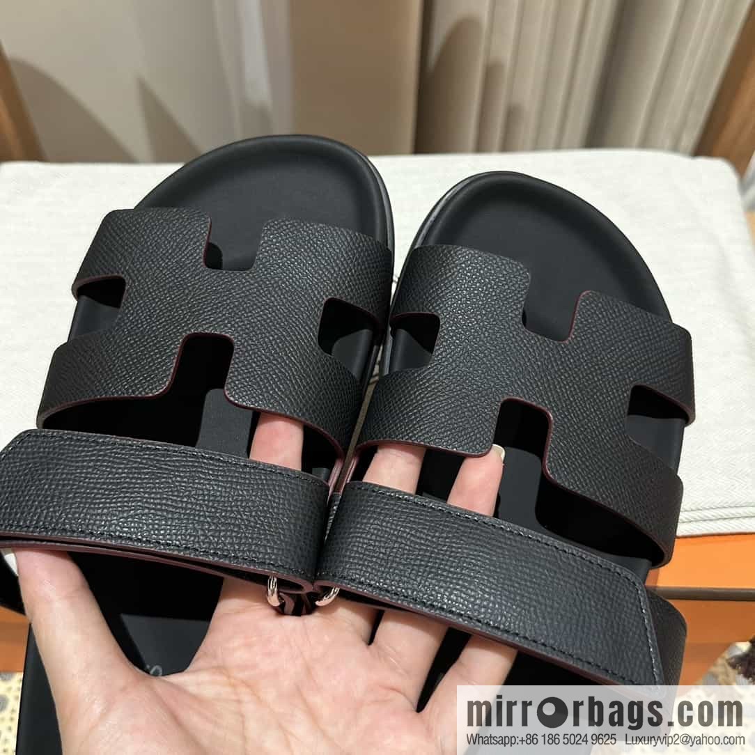 Hermes Hermès imported Italian European original A ➕ leather outsole women's sandals