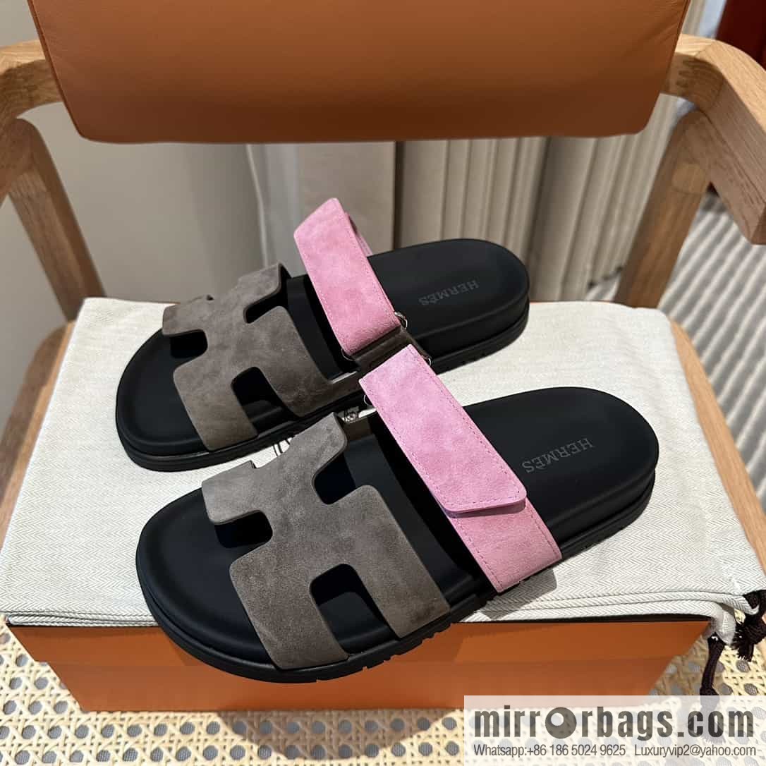 Hermes Hermès imported Italian European original A ➕ leather outsole women's sandals