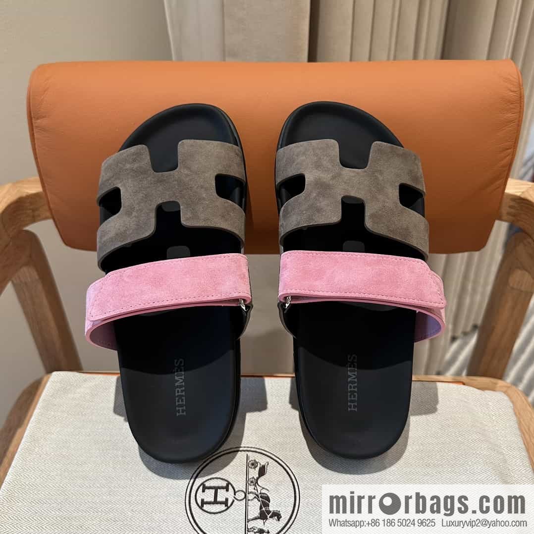 Hermes Hermès imported Italian European original A ➕ leather outsole women's sandals