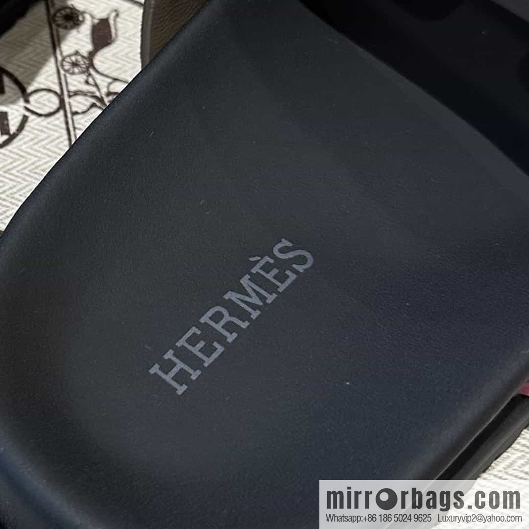 Hermes Hermès imported Italian European original A ➕ leather outsole women's sandals