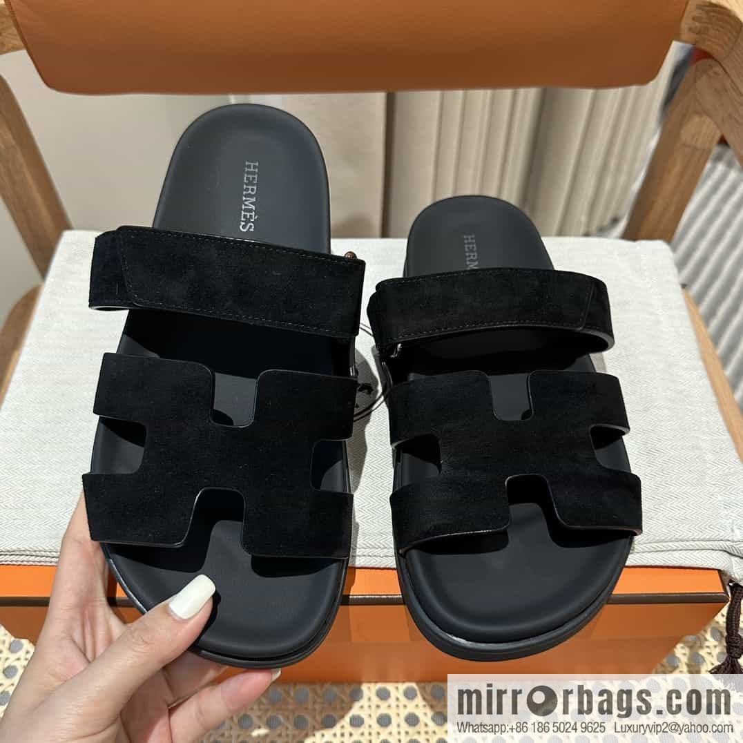 Hermes Hermès imported Italian European original A ➕ leather outsole women's sandals