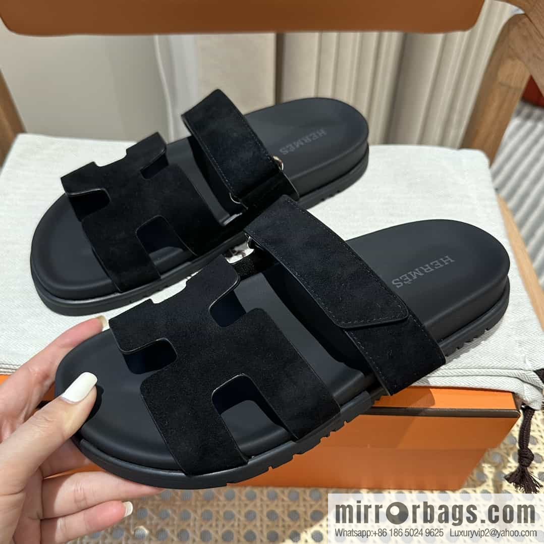 Hermes Hermès imported Italian European original A ➕ leather outsole women's sandals