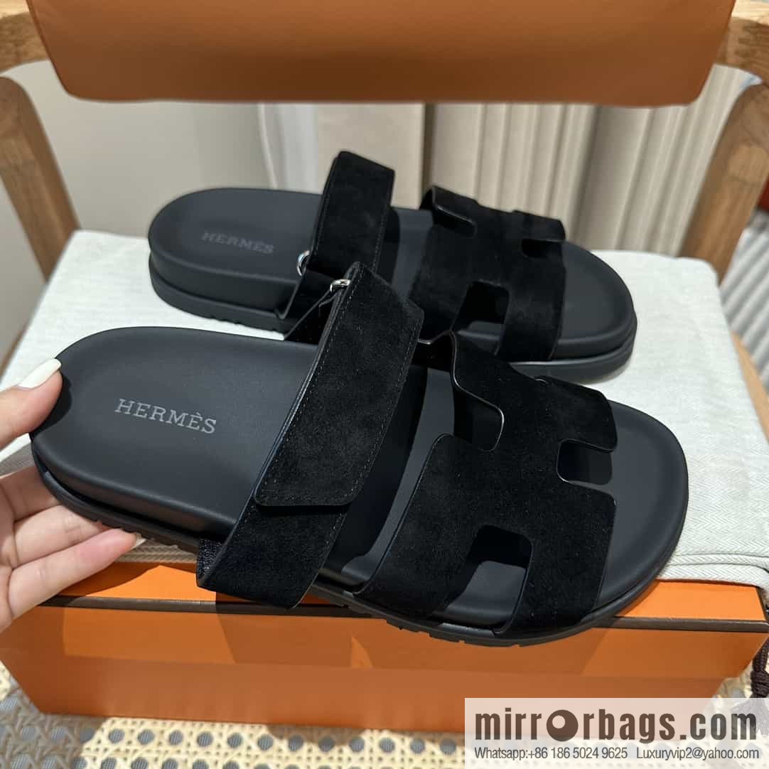 Hermes Hermès imported Italian European original A ➕ leather outsole women's sandals
