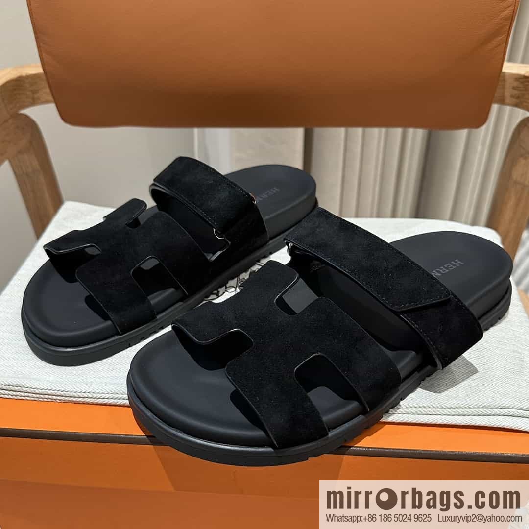 Hermes Hermès imported Italian European original A ➕ leather outsole women's sandals