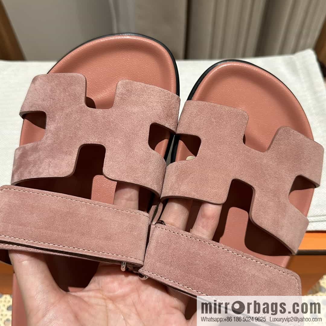 Hermes Hermès imported Italian European original A ➕ leather outsole women's sandals