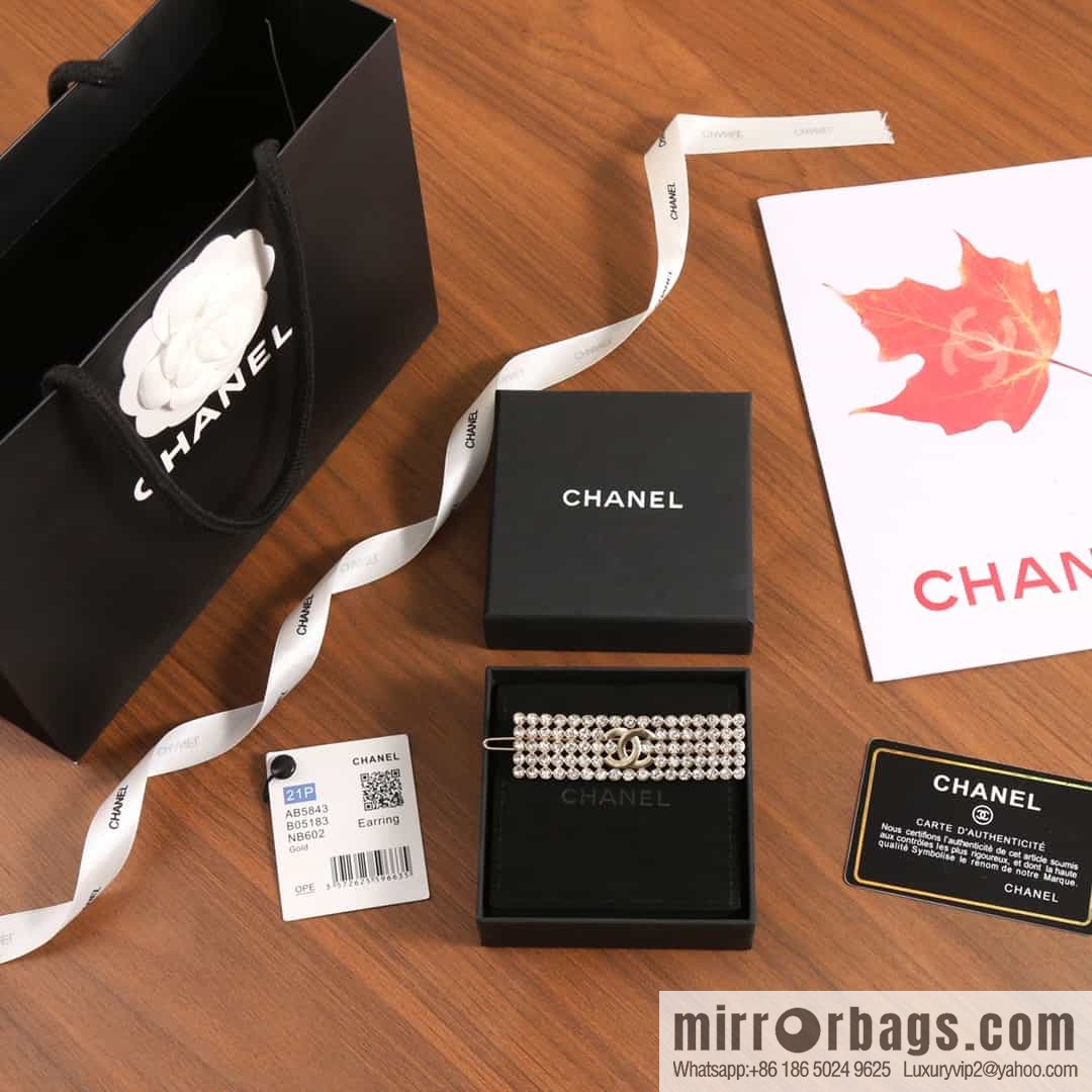 New ☑️ Chanel double c full diamond hairpin hairpin