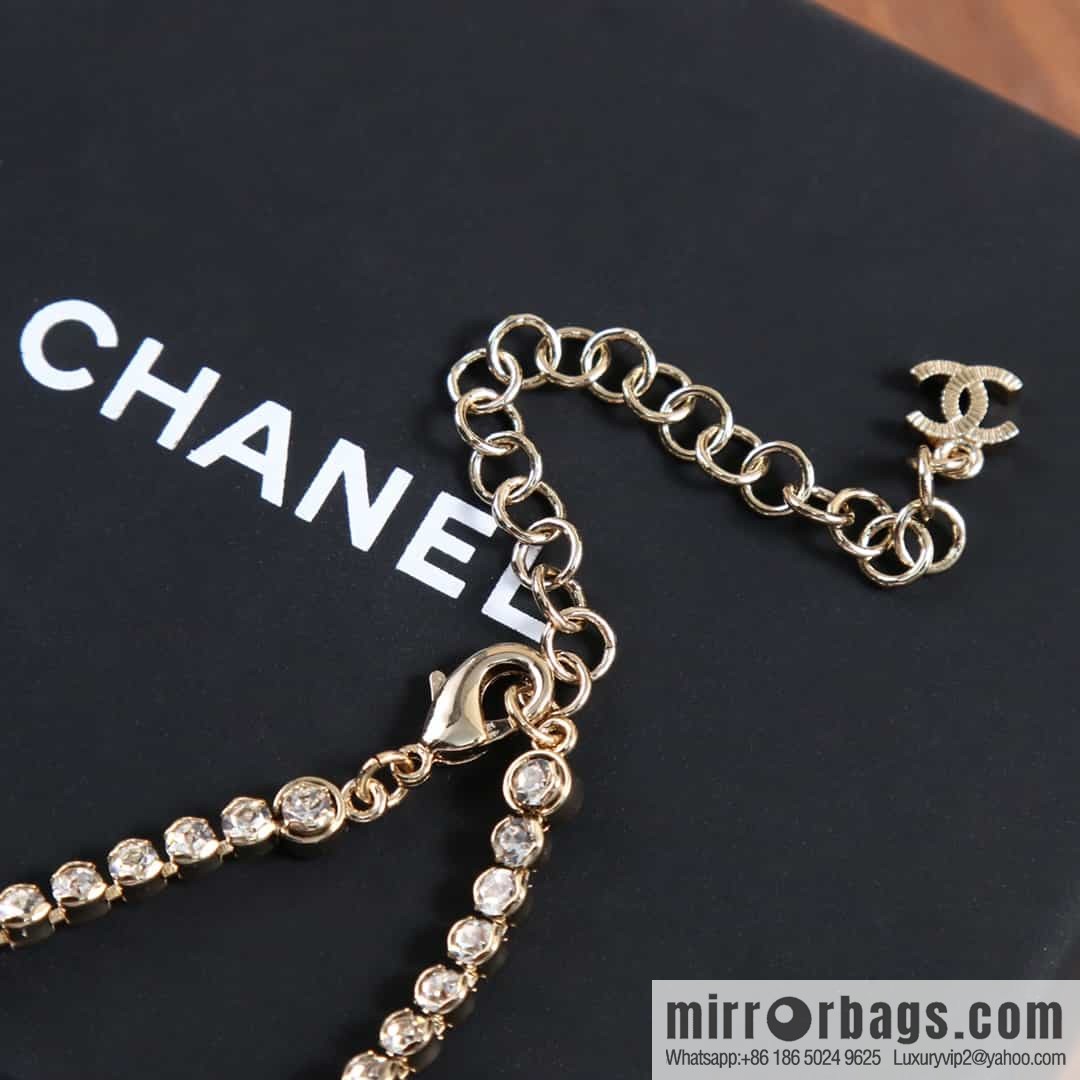 New ☑️ Chanel double c perfume bottle full of diamonds necklace