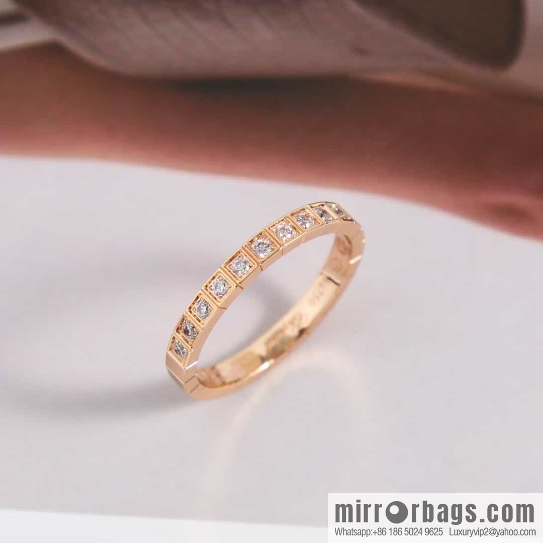 Chopard ICE CUBE Half Diamond Ring