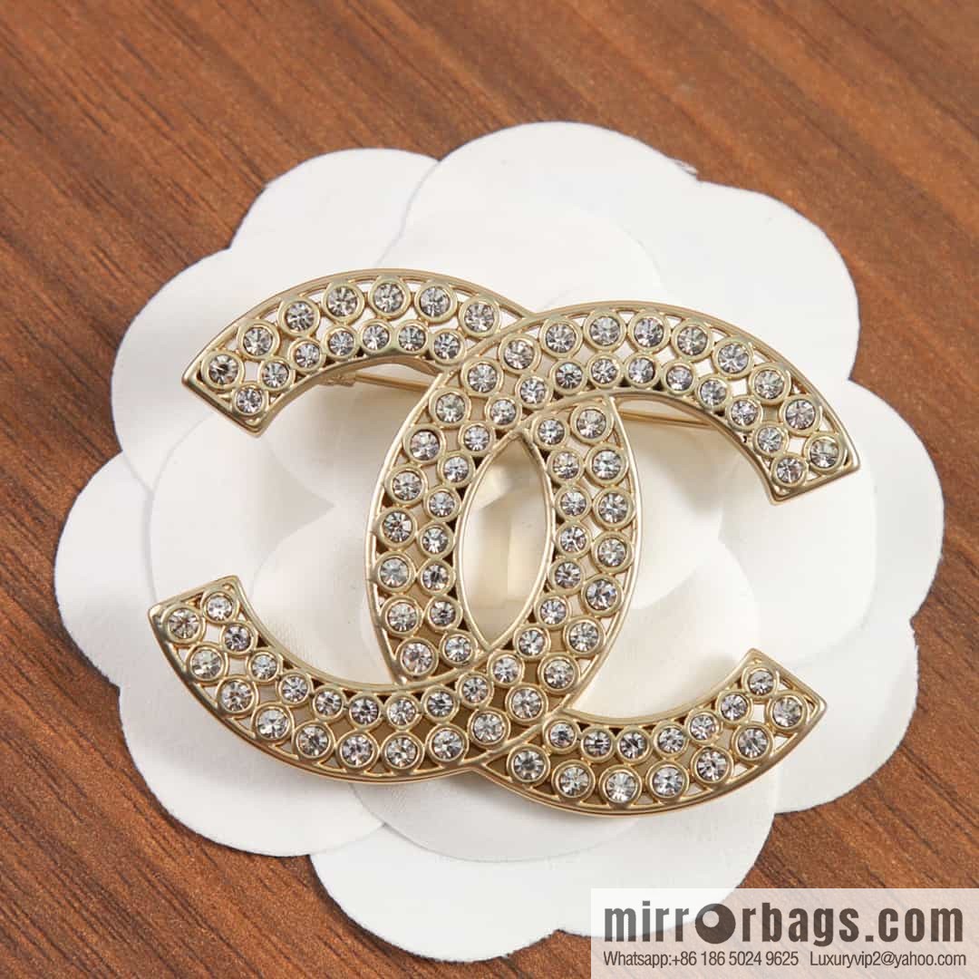 New ☑️ Chanel double c full diamond brooch