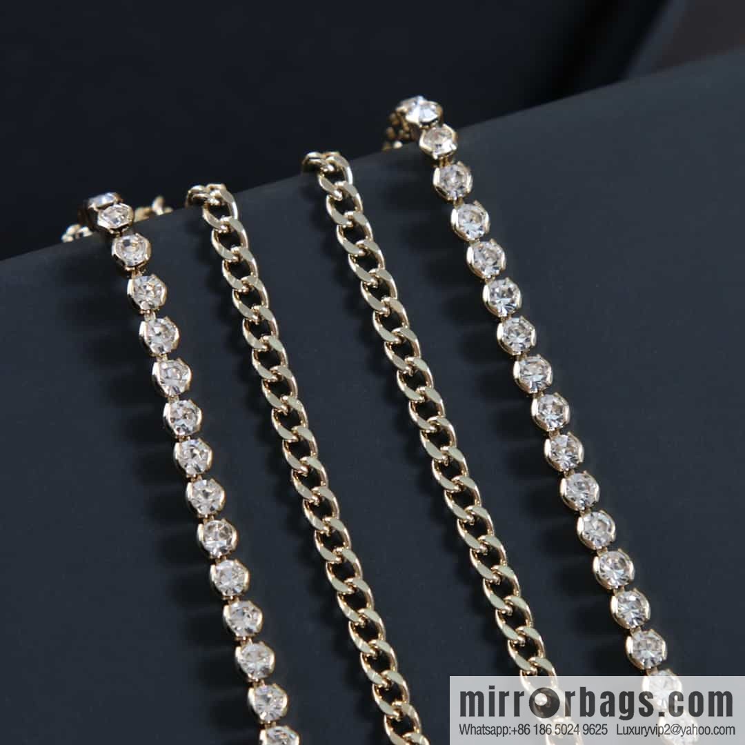 New ☑️ Chanel Double C Full Diamond Tassel Necklace Necklace