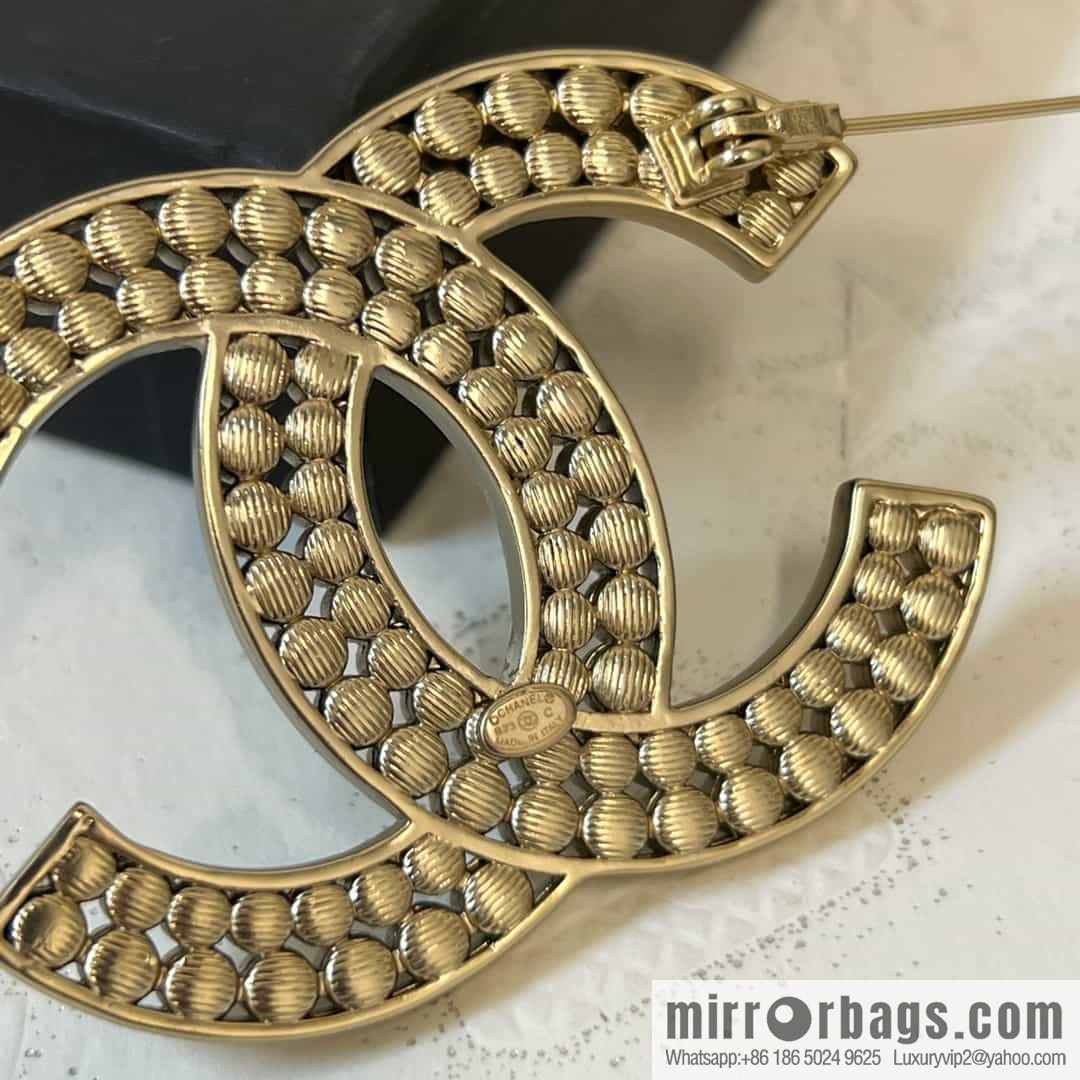 New ☑️ Chanel Double C Black Diamond Brooch