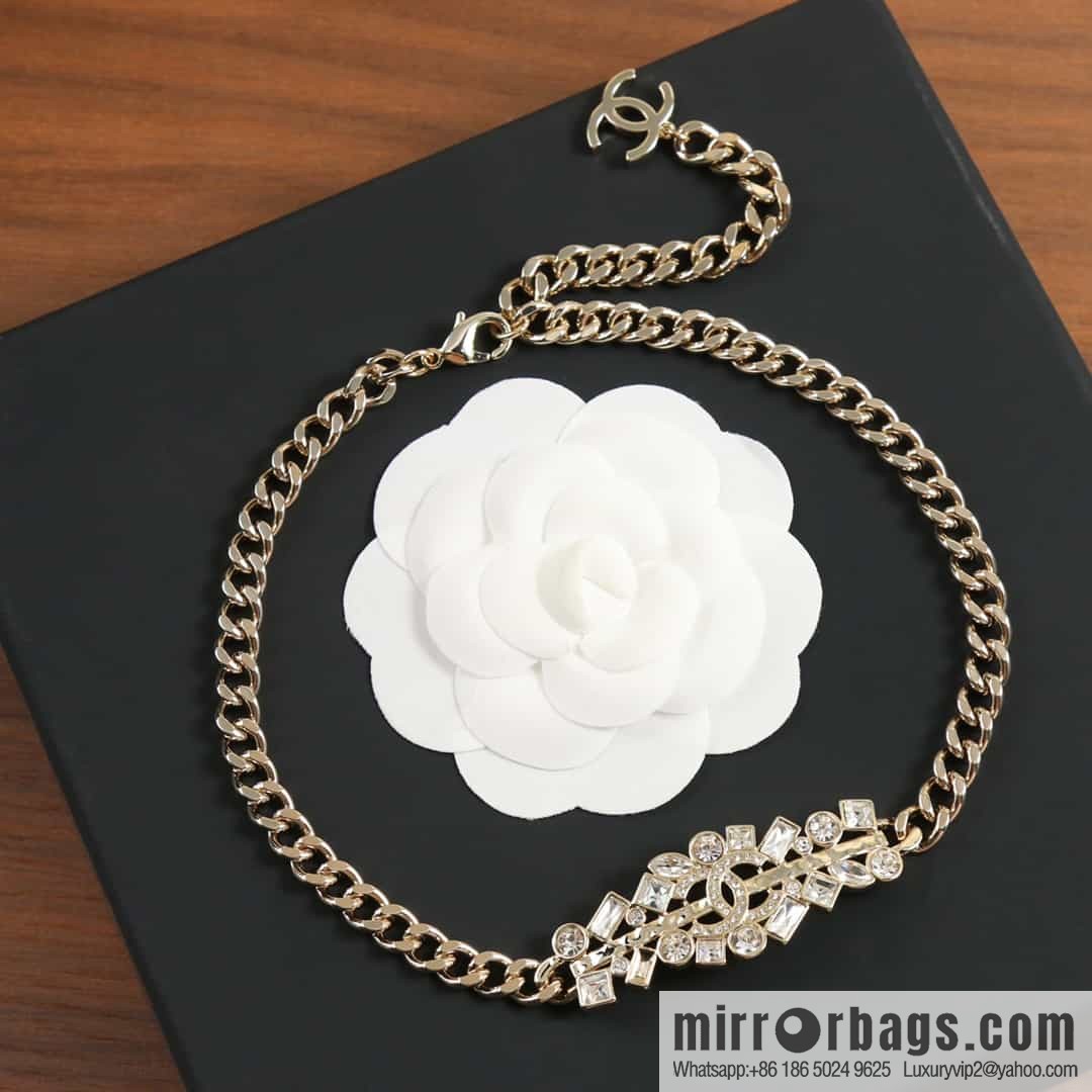 New ☑️ Chanel double c full diamond necklace