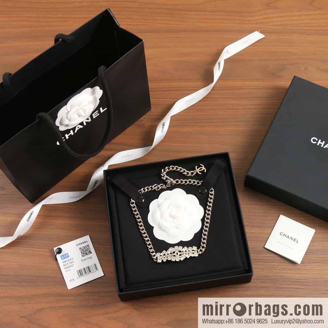New ☑️ Chanel double c full diamond necklace