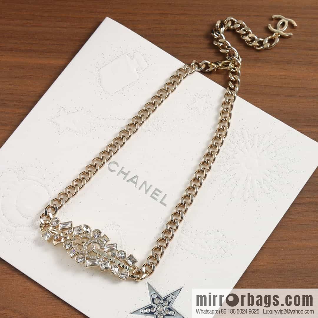 New ☑️ Chanel double c full diamond necklace