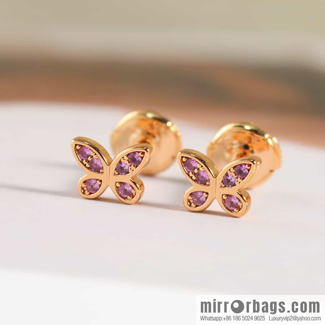 GRAFF Graff Mini Butterfly Diamond Stud Earrings