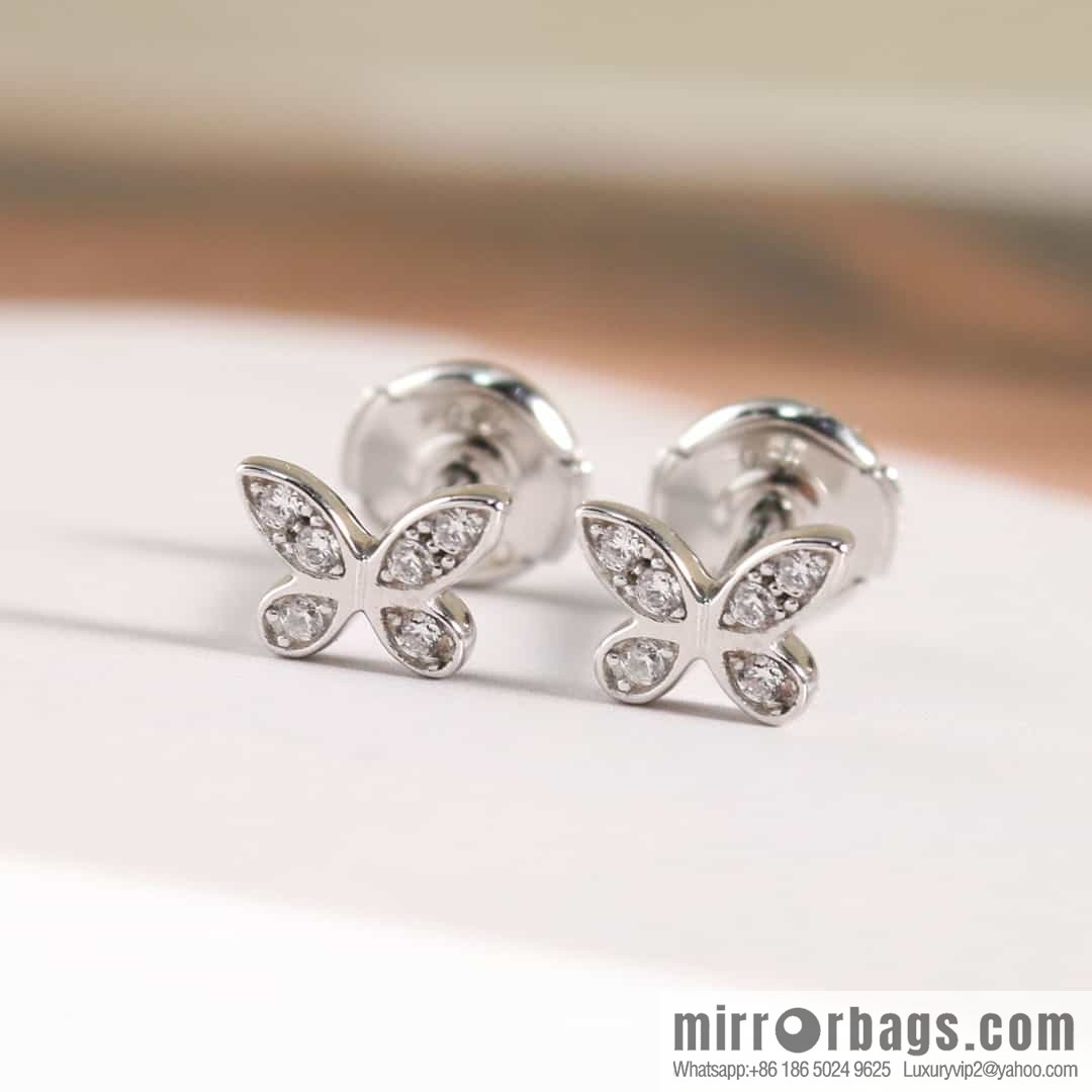GRAFF Graff Mini Butterfly Diamond Stud Earrings