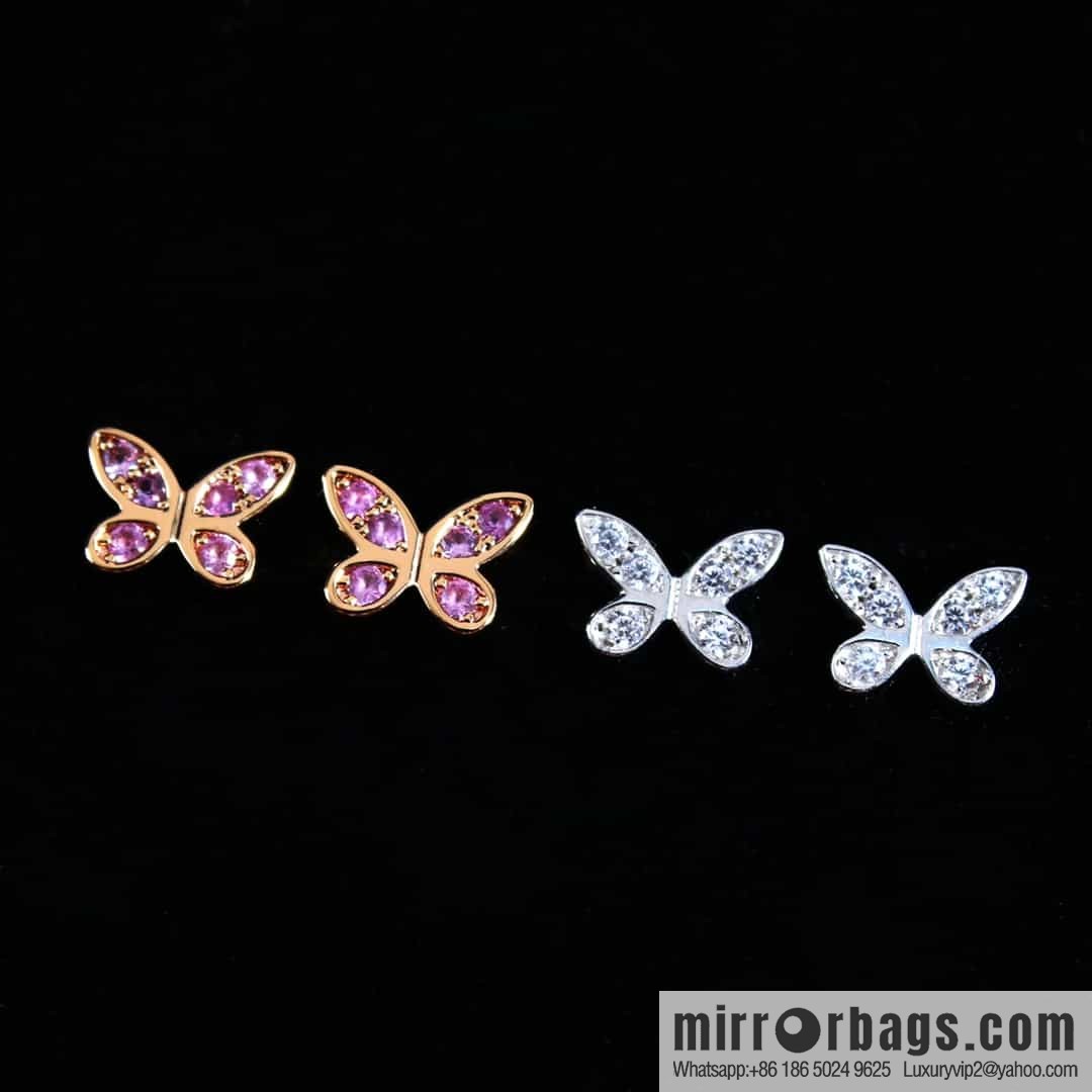 GRAFF Graff Mini Butterfly Diamond Stud Earrings