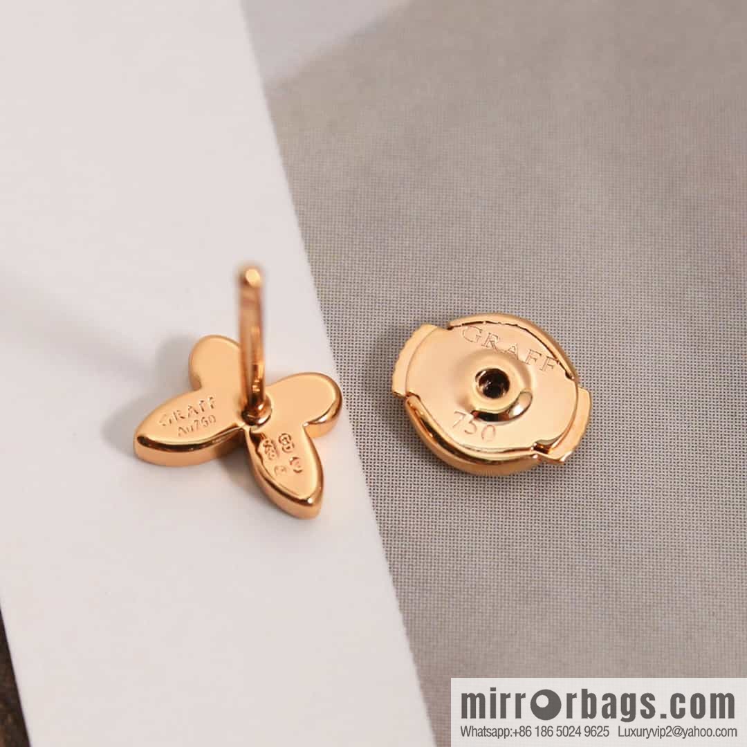 GRAFF Graff Mini Butterfly Diamond Stud Earrings