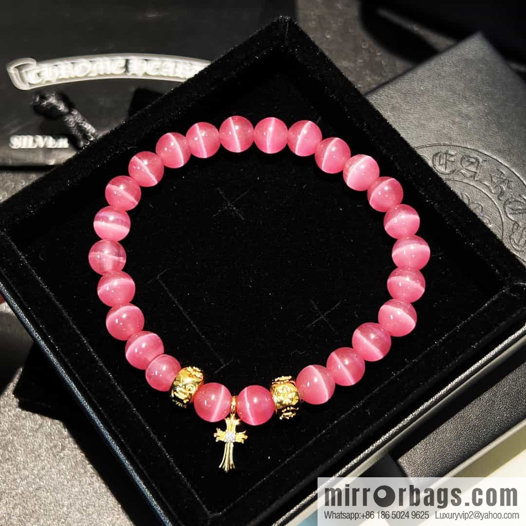 New Croxin Pink Opal Beaded Bracelet