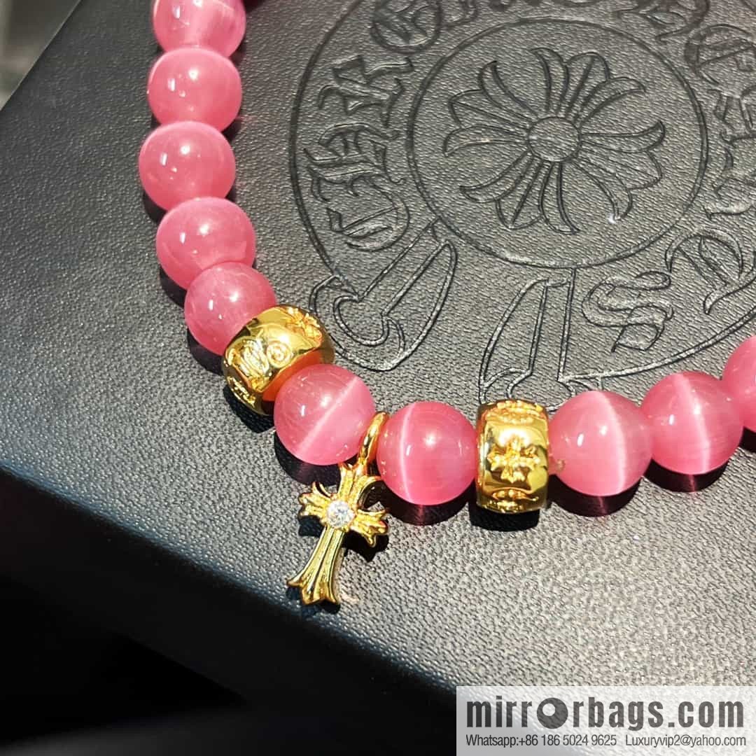 New Croxin Pink Opal Beaded Bracelet