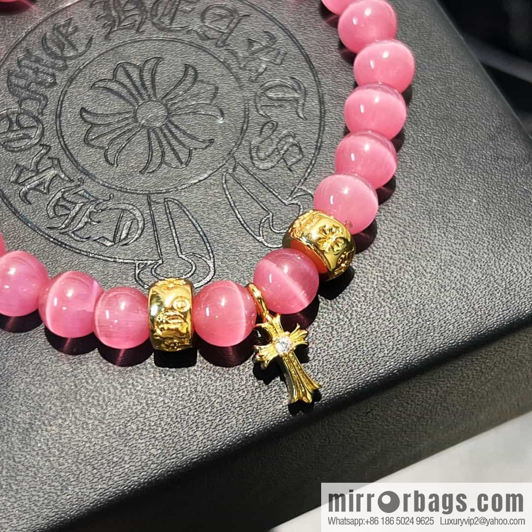 New Croxin Pink Opal Beaded Bracelet