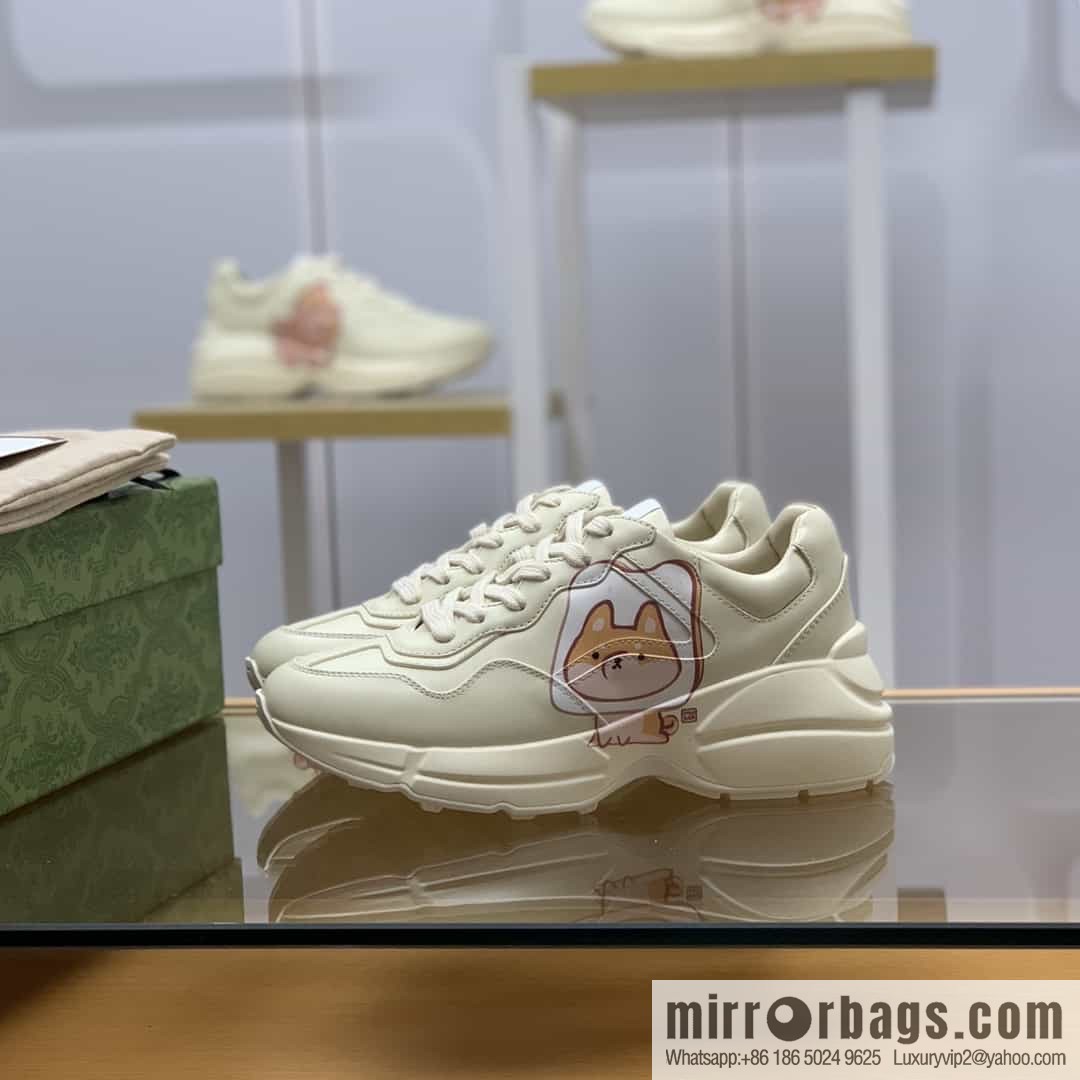 Gucci Gucci [New G Home High Version] Unisex Vintage sneakers