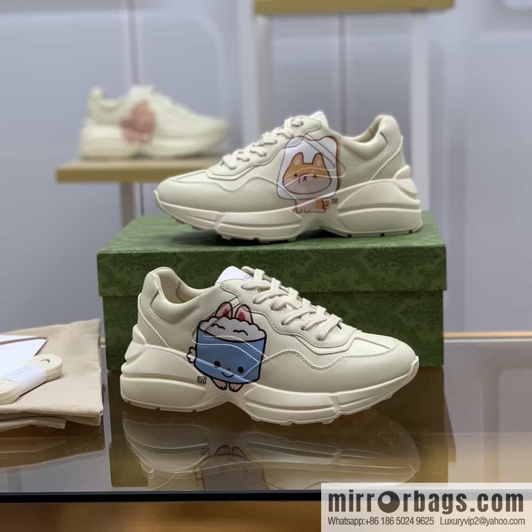 Gucci Gucci [New G Home High Version] Unisex Vintage sneakers