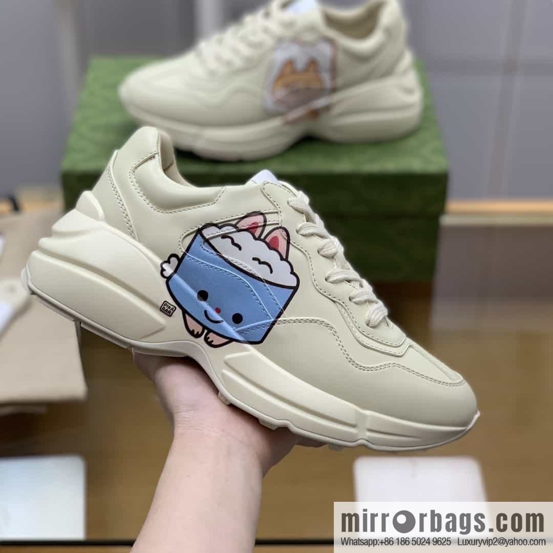 Gucci Gucci [New G Home High Version] Unisex Vintage sneakers