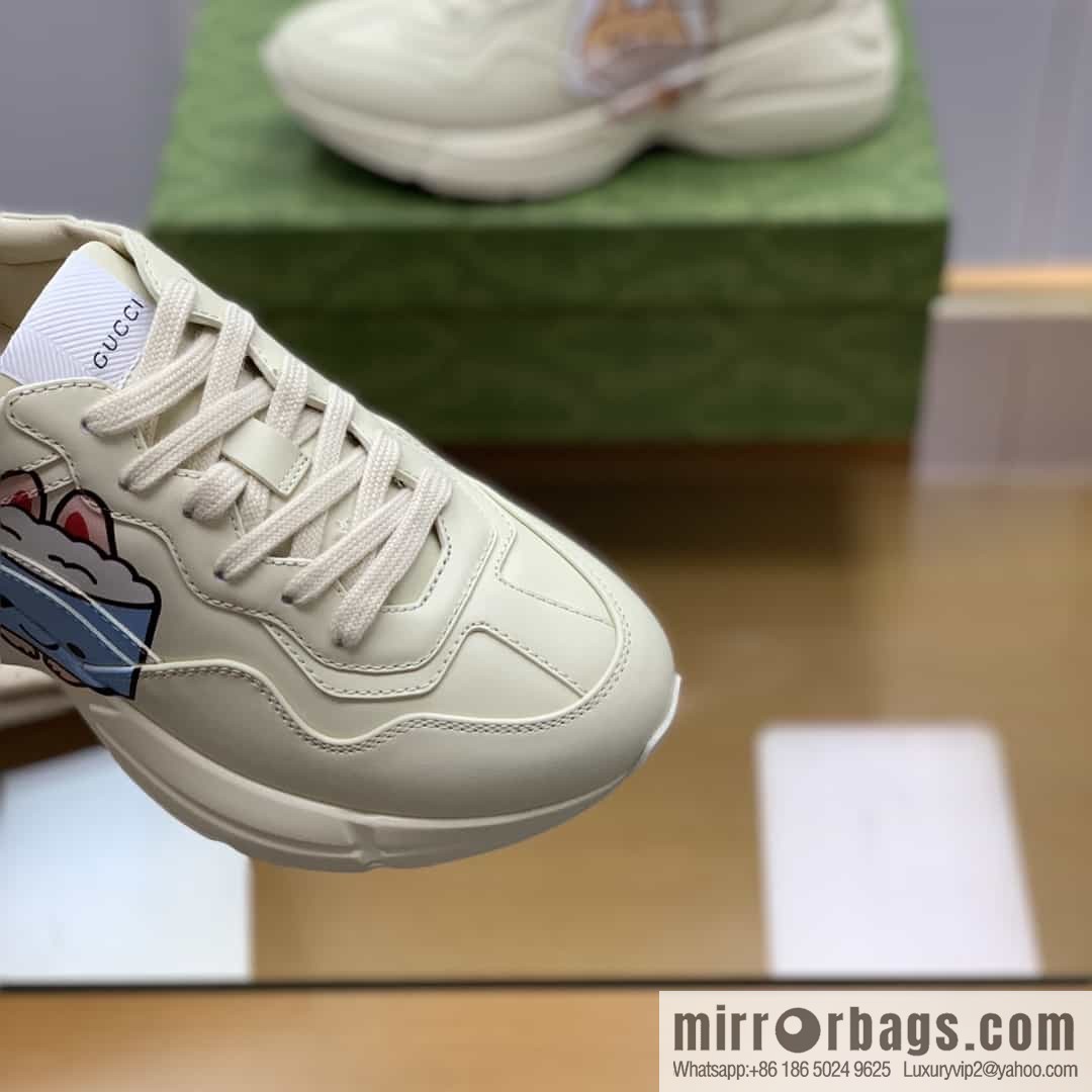 Gucci Gucci [New G Home High Version] Unisex Vintage sneakers