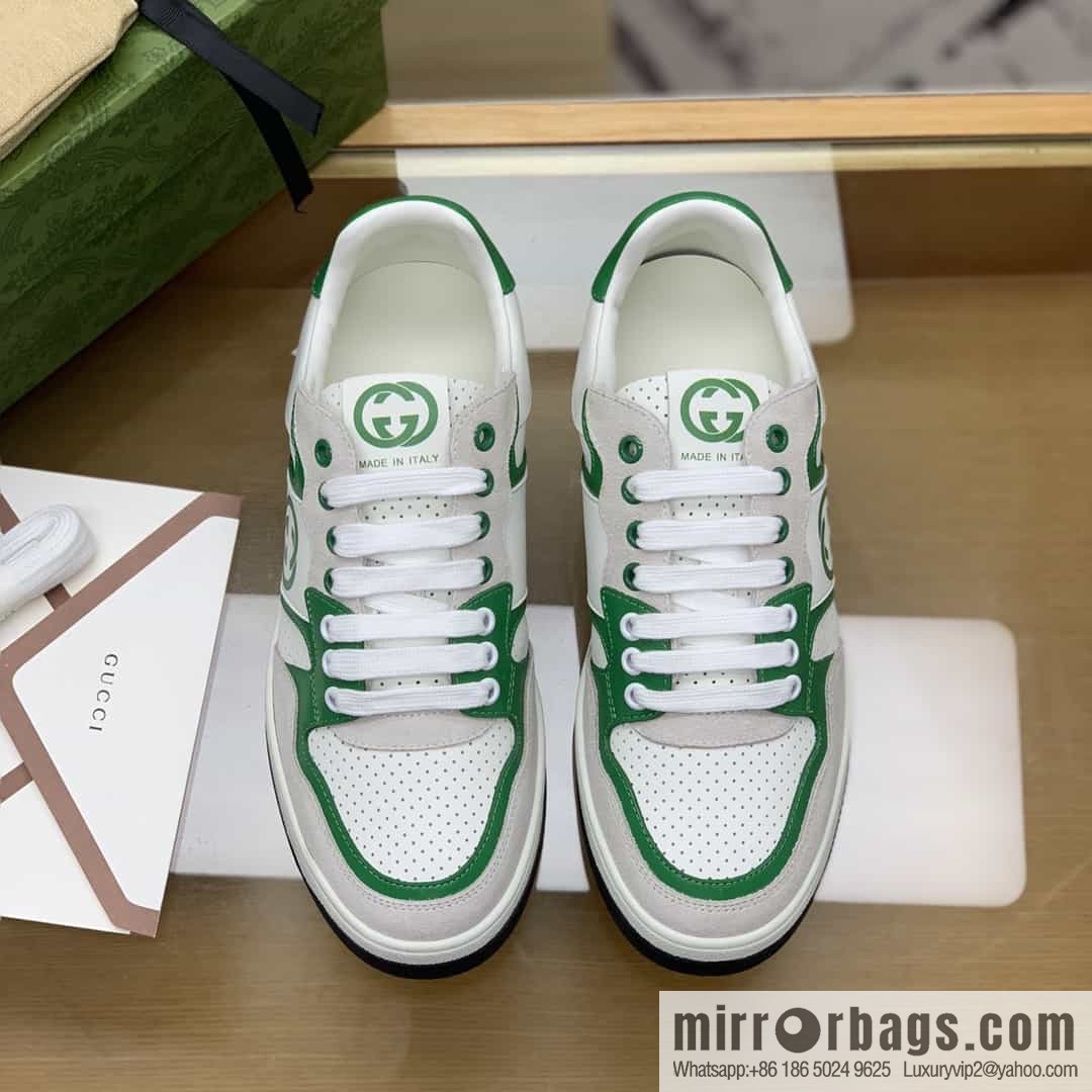 Gucci Gucci uses color matching leather and integrates iconic elements into men's casual shoes