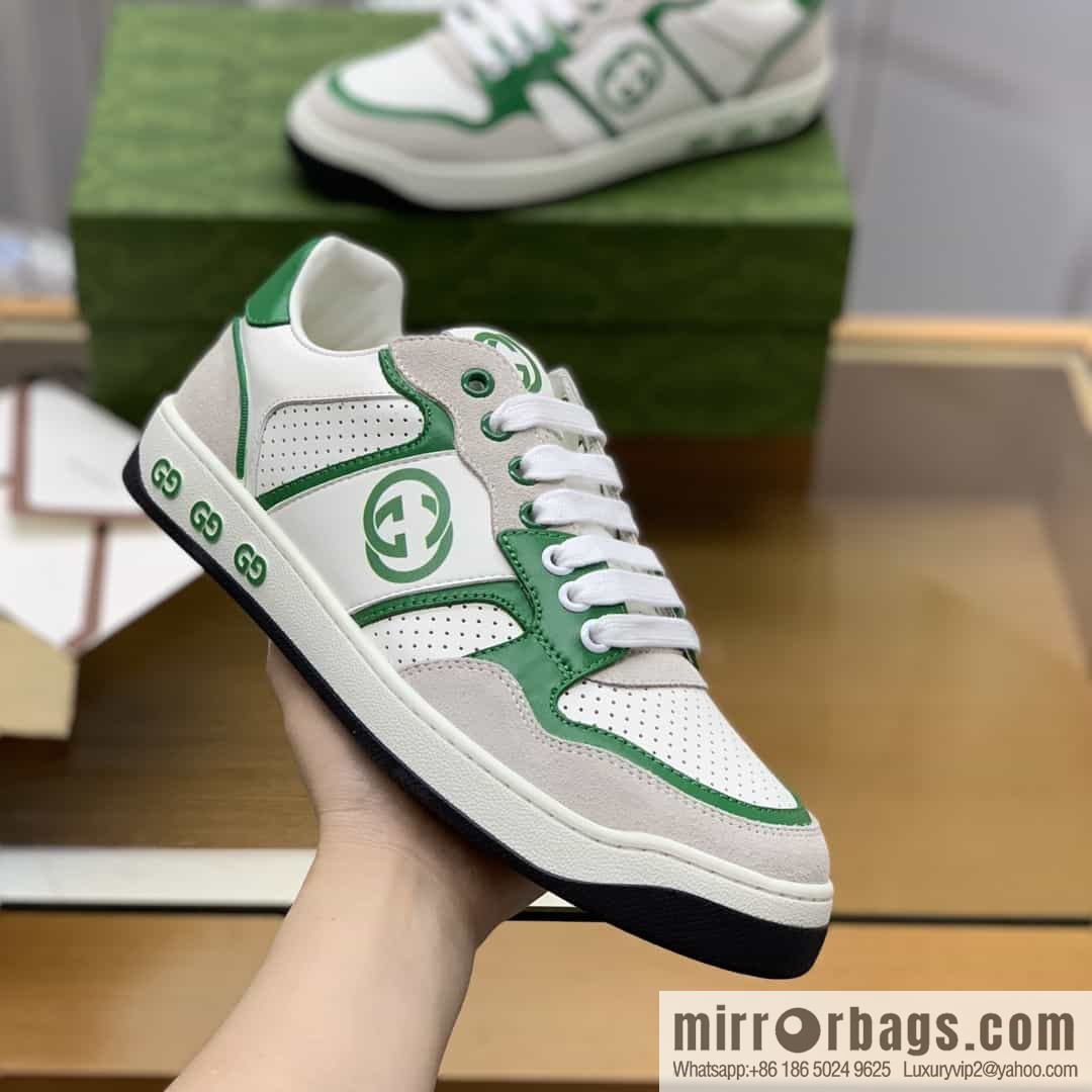 Gucci Gucci uses color matching leather and integrates iconic elements into men's casual shoes