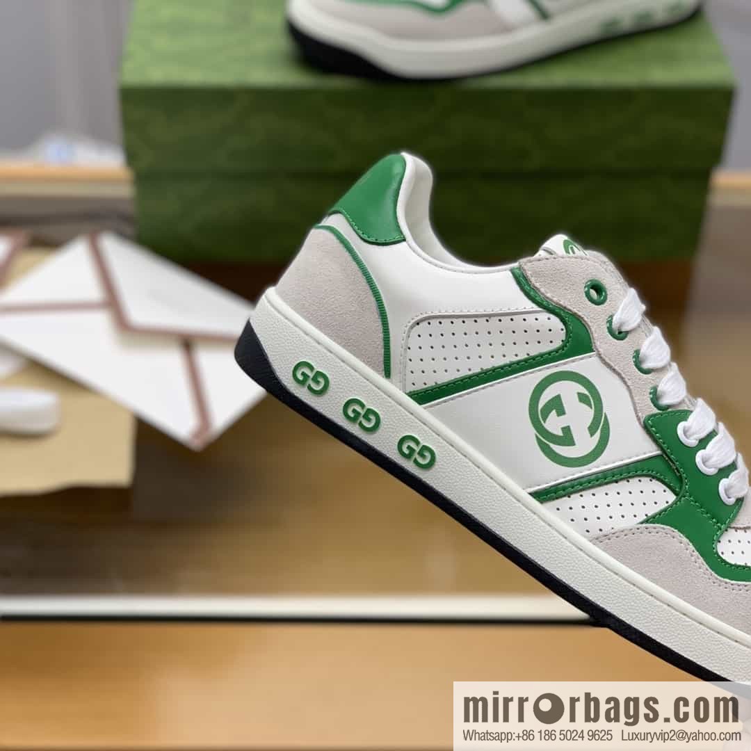 Gucci Gucci uses color matching leather and integrates iconic elements into men's casual shoes