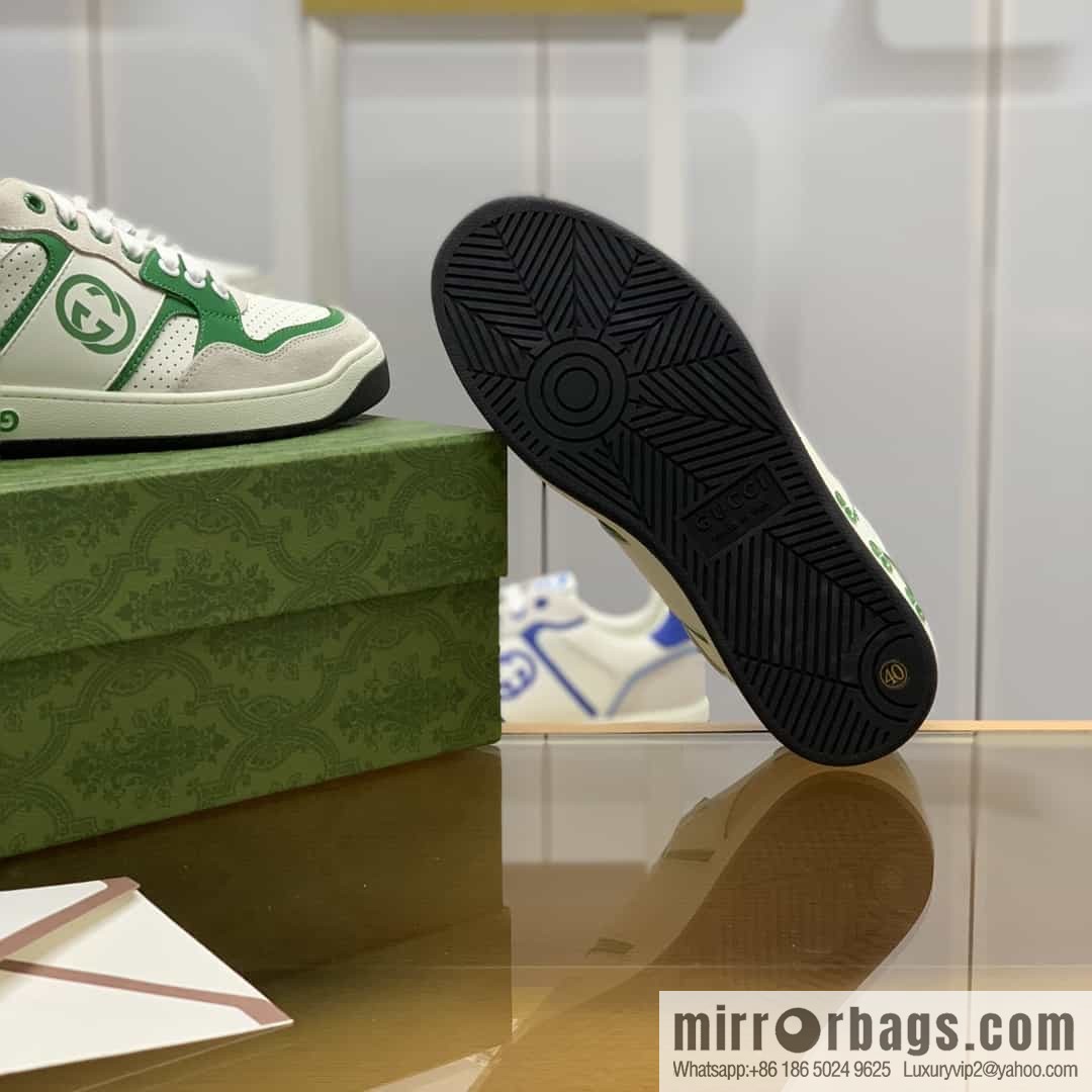 Gucci Gucci uses color matching leather and integrates iconic elements into men's casual shoes